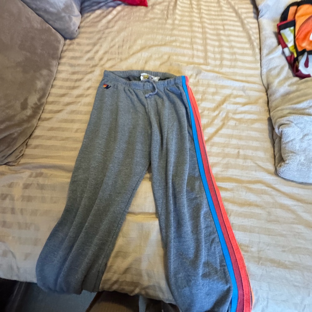 Aviator Nation 5 stripe sweatpants Size XL.